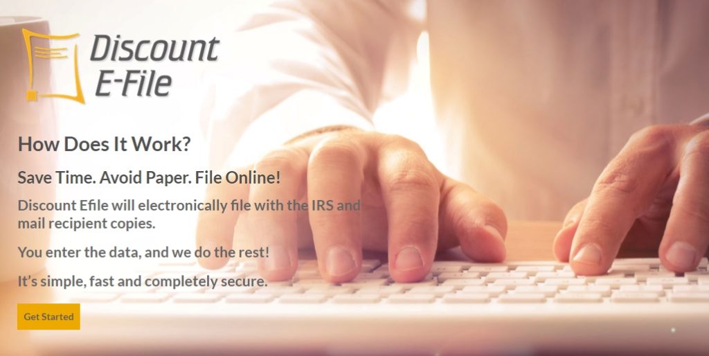 Discount Efile 1099 & W2 system for online efiling and mailing. A simple and secure way to get all types of 1099s and W2s filed fast, no forms or software needed. DiscountTaxForms.com
