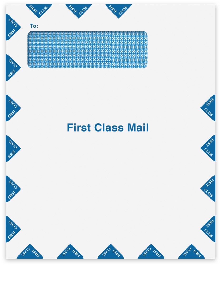Order First Class Mail Envelopes with Single Top Window and Self-Seal Fla, 9-1/2" x 11-1/2" - DiscountTaxForms.com