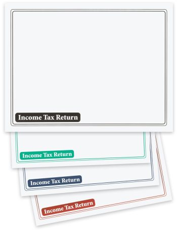 13x10 Large Client Income Tax Return Envelope. Landscape Format. No Windows. 4 Colors, Black, Green, Blue, Red - DiscountTaxForms.com