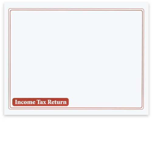 13x10 Large Client Income Tax Return Envelope. Landscape Format. No Windows. Burgundy Red - DiscountTaxForms.com