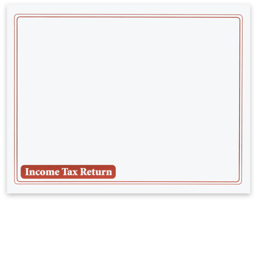 Large Client Income Tax Return Presentation Envelope without Windows, Burgundy Red 10x13 - DiscountTaxForms.com