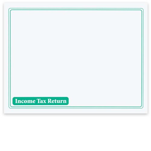 13x10 Large Client Income Tax Return Envelope. Landscape Format. No Windows. Green - DiscountTaxForms.com