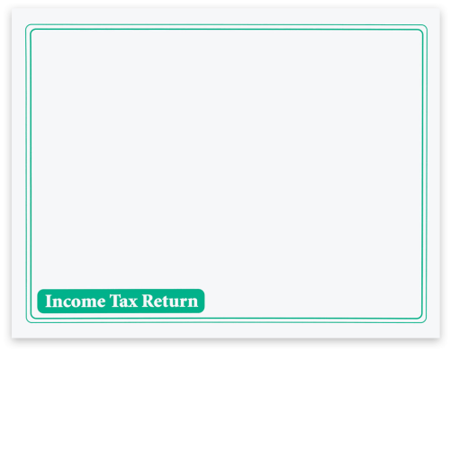 Large Client Income Tax Return Presentation Envelope without Windows, Green 10x13 - DisountTaxForms.com