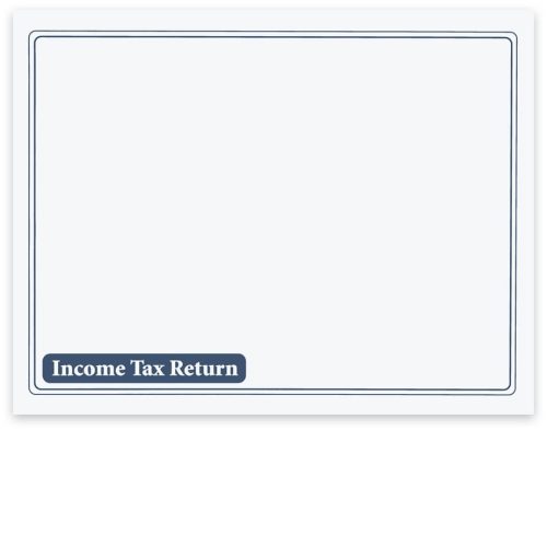 13x10 Large Client Income Tax Return Envelope. Landscape Format. No Windows. Blue- DiscountTaxForms.com