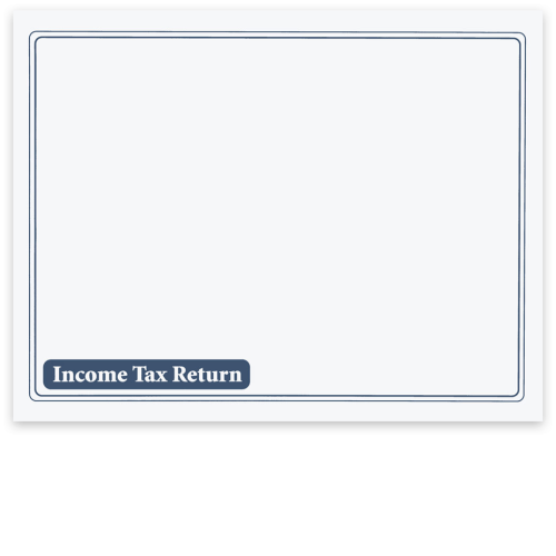 Large Client Income Tax Return Presentation Envelope without Windows, Blue 10x13 - DiscountTaxForms.com