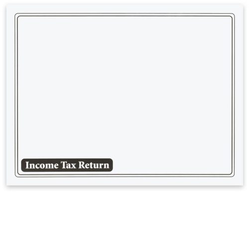 13x10 Large Client Income Tax Return Envelope. Landscape Format. No Windows. Black - DiscountTaxForms.com