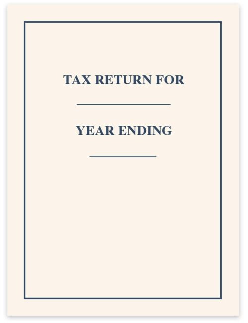 Tax Return Folders with Pockets, Write-On Client Name and Tax Year - DiscountTaxForms.com