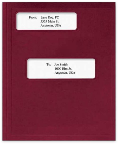 UltraTax folder with alternate windows and 2 pockets, compatible with Creative Solutions tax software - DiscountTaxForms.com