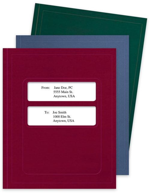 Tax Software Folders with Center Windows, Compatible with ATX and UltraTax - DiscountTaxForms.com