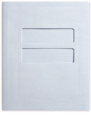 Pocket Folder with 2 Large Windows, Software Compatible, Light Blue - DiscountTaxForms.com