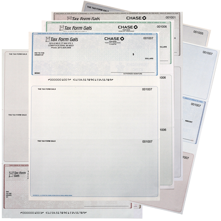 Printed Business Checks with Logos at Discounted Prices Everyday! DiscountTaxForms.com