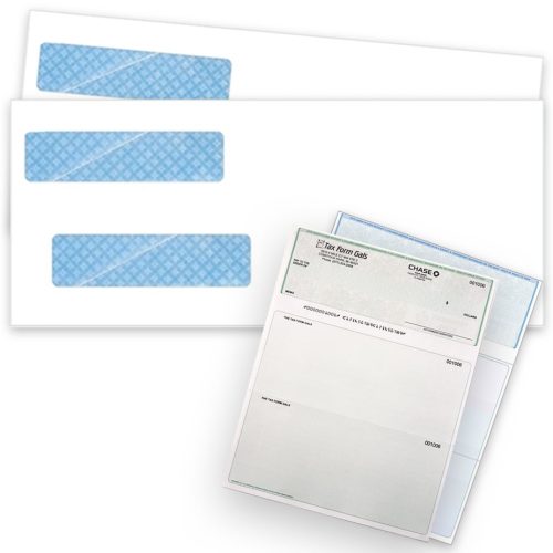 Check Envelopes for Top Checks, Double Window with Security Tint - DiscountTaxForms.com