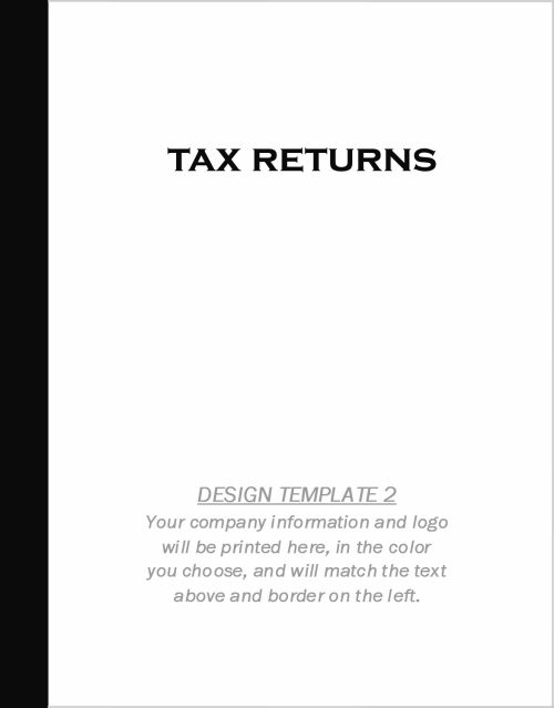 Custom Tax Folder Design Template 2 - DiscountTaxForms.com