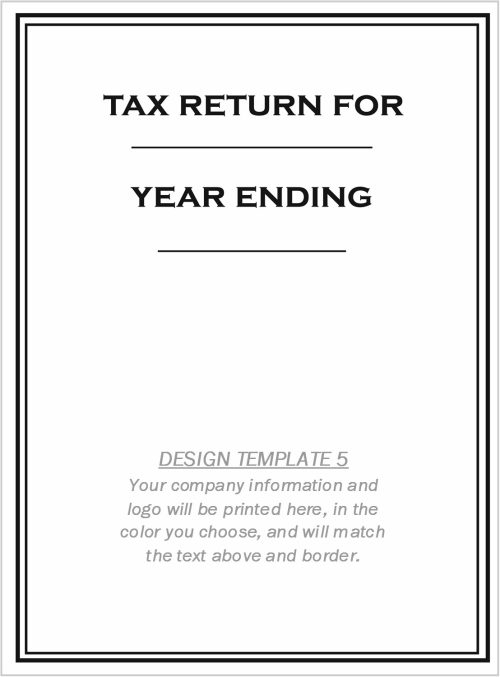 Custom Tax Folder Design Template 5 - DiscountTaxForms.com