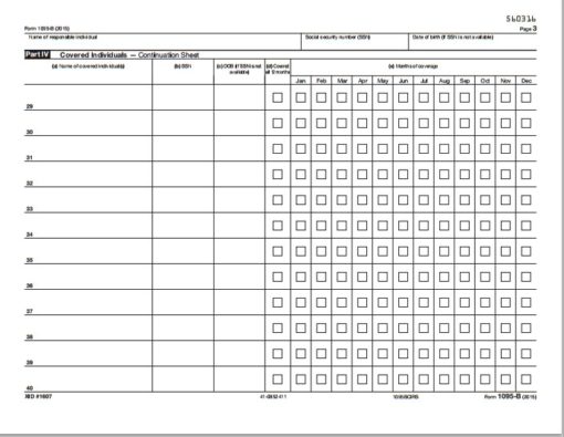 1095-B Forms - Official IRS Version - Discount Tax Forms