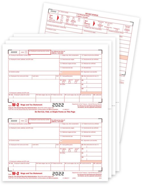 W2 Tax Form Sets for 2022, Official Preprinted W2 Forms at Big Discounts, No Coupon Needed - DiscountTaxForms.com