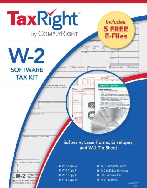 W2 Software, Efiling, Forms and Envelopes Kit - DiscountTaxForms.com