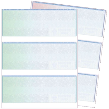 3 Per Page Blank Check Stock for Accounting Software Used by Business - DiscountTaxForms.com