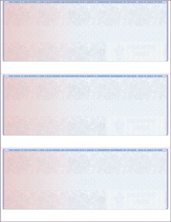 3 Per Page Checks for Accounting Software, Burgundy to Blue - DiscountTaxForms.com