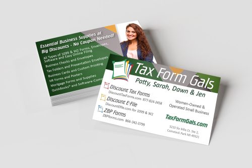 Custom Business Card Printing at Discount Prices, Cheap Every Day, No Coupon Code Required - DiscountTaxForms.com