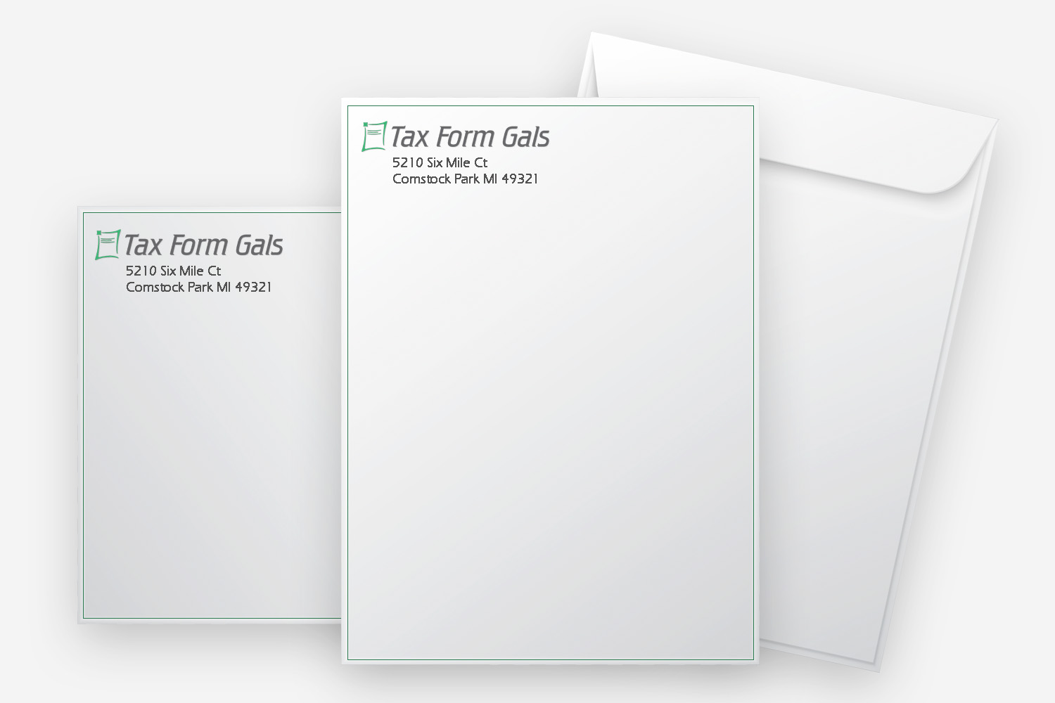 Large 9x12 envelopes custom printed with logos and more, portrait or landscape format, discount prices - no coupon code needed - DiscountTaxForms.com