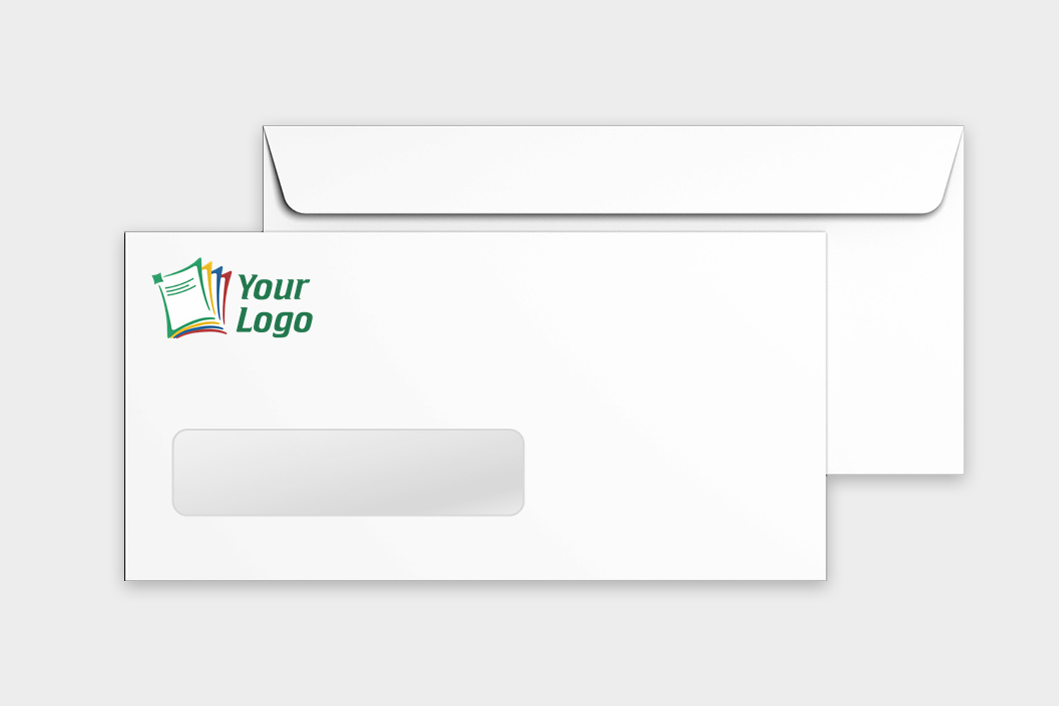 Custom Printed #10 Envelopes with Window on Left Side, Discount Prices - No Coupon Code Needed - DiscountTaxForms.com