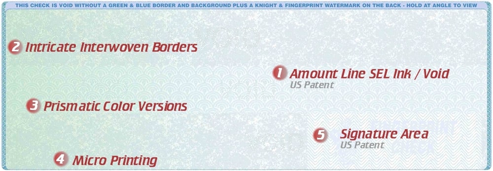 High Security Check Stock Features - DiscountTaxForms.com