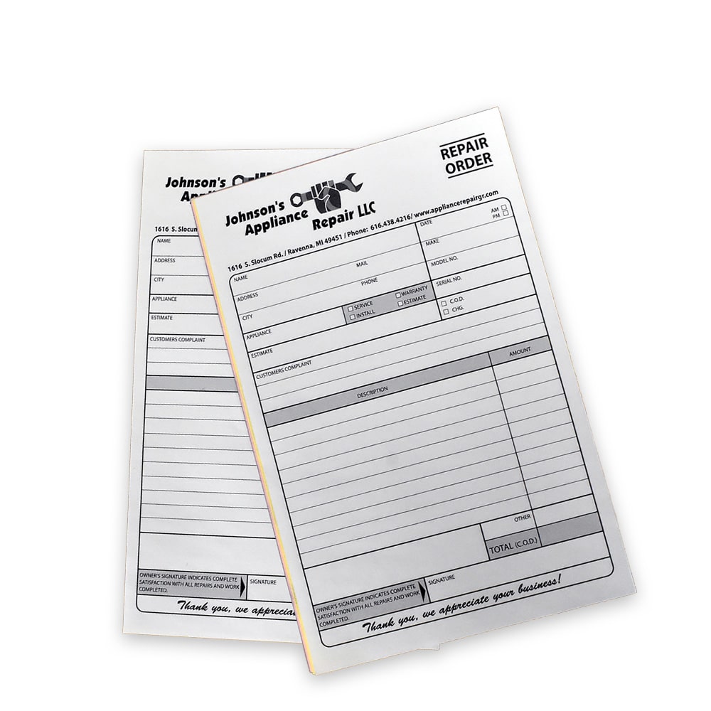 Custom Printed Forms, Business Forms