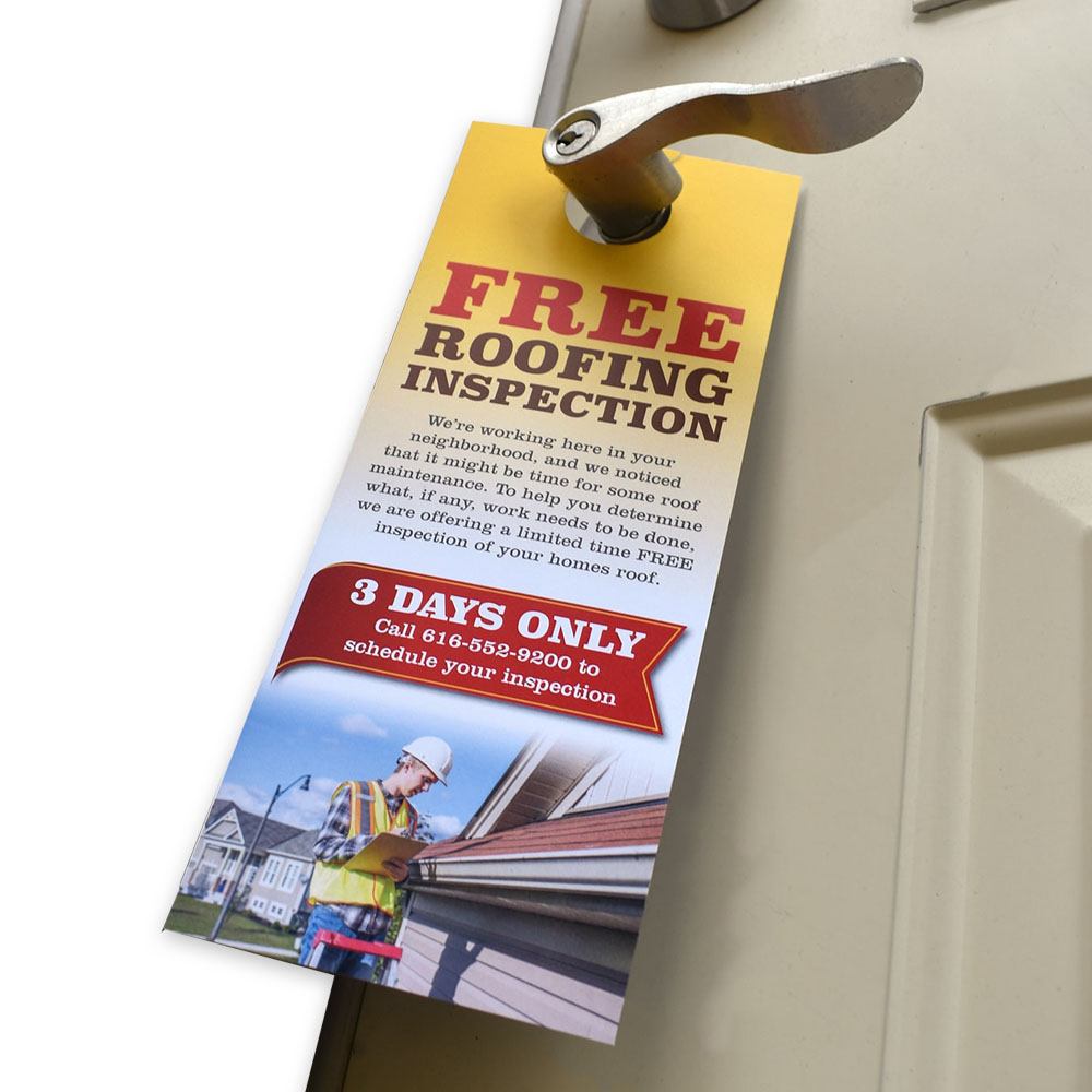 1000 Door Hangers - 5000 Door Hangers + FREE SHIPPING