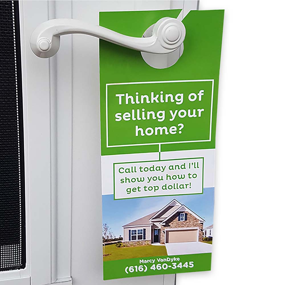 custom printed door hangers