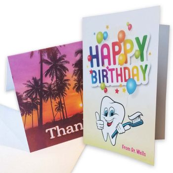 Large Custom Printed Greeting Cards, 10" x 7" - DiscountTaxForms.com