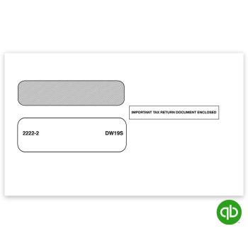 Intuit QuickBooks Compatible 1099 Envelopes, 3up Format for 1099NEC Forms, Adhesive Self Seal - DiscountTaxForms.com