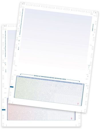 Pressure Seal Check Stock, Letter Size 11" C-Fold Format - DiscountTaxForms.com