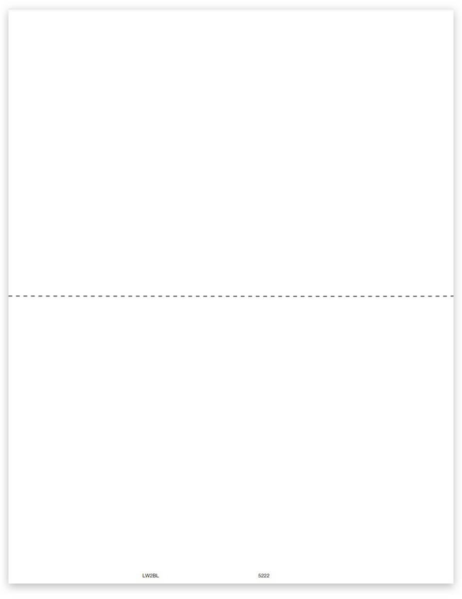 W2 Blank Paper 2up W2 Forms 2up Format for Employee Copies B & C - DiscountTaxForms.com