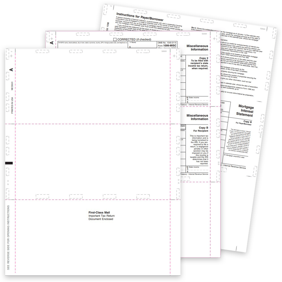 1099 Pressure Seal Forms 1099 Pressure Seal Forms, Blank & Preprinted Pressure Seal 1099 Forms for Recipients - DiscountTaxForms.com