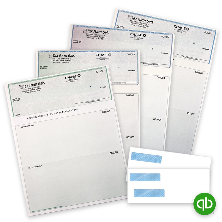 Intuit QuickBooks Compatible Checks at Big Discounts, No Coupon Needed - DiscountTaxForms.com