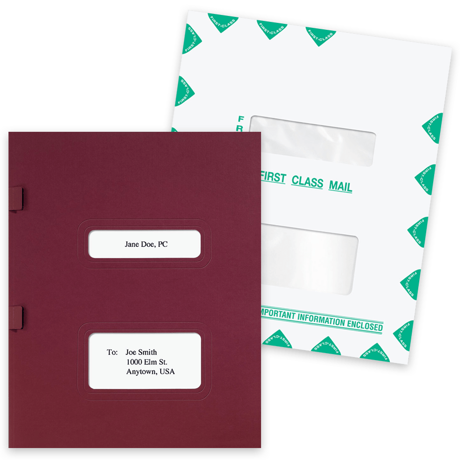 TaxWise Software Compatible Folders and Envelopes-min TaxWise Software Compatible Windows Folders and Envelopes for Client Tax Return Presentation - DiscountTaxForms.com