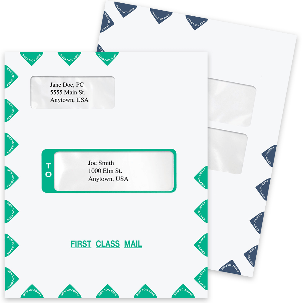 Tax Software Compatible Window Envelopes Large Window Envelopes Compatible with Tax Software at Discount Prices, No Coupon Code Needed - DisountTaxForms.com