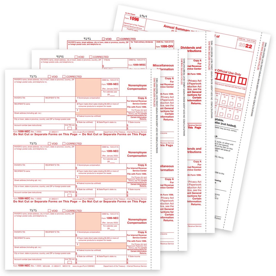 Order 1099 Copy A Tax Forms for 2022 - DiscountTaxForms.com