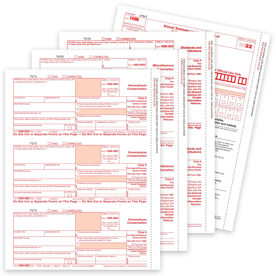 1099 Copy A Forms 2022 Order 1099 Copy A Tax Forms for 2022 - DiscountTaxForms.com