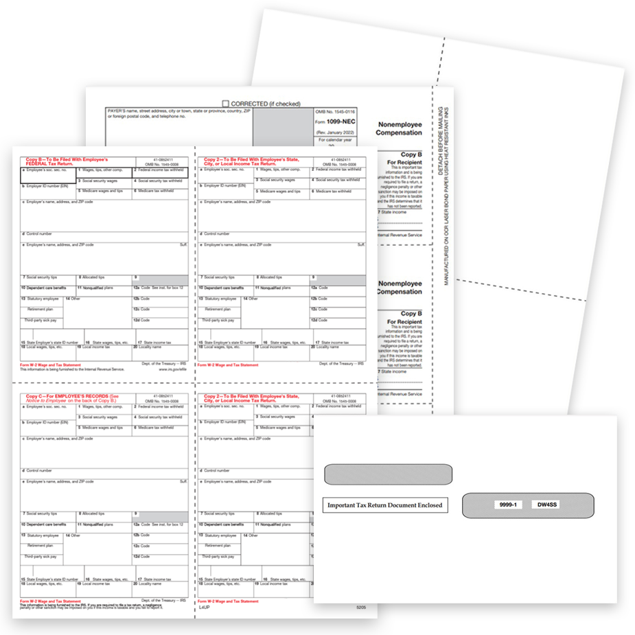1099 & W2 Tax Forms Compatible with Accounting & Booking Software for 2023 - DiscountTaxForms.com