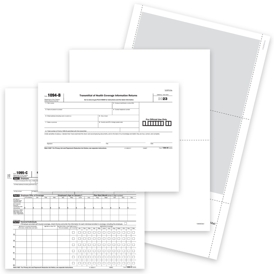 ACA 1095 Forms ACA 1095 Forms for Reporting Healthcare Coverage in 2023, Preprinted Forms, Blank Perf Paper, and Official IRS Forms - DiscountTaxForms.com