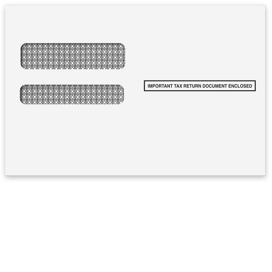1095 Envelopes Software Compatible, Double Window Security Envelopes for 1095B and 1095C Forms - DiscountTaxForms.com