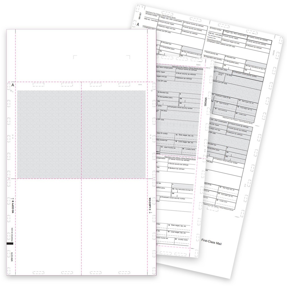 W2 Pressure Seal Forms Order W2 Pressure Seal Forms, Blank and Preprinted in 4up formats - DiscountTaxForms.com